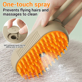 Pet Vibe™ 3 In 1 Steamy Pet Brush