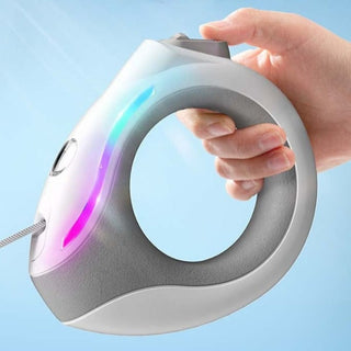 Multi-Functional Ring-Shaped Automatic Retractable Leash With Breathing Light