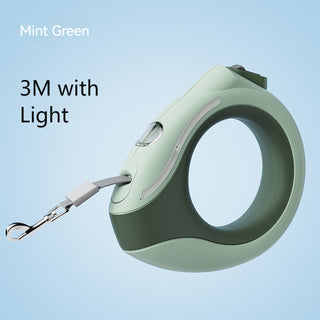 Multi-Functional Ring-Shaped Automatic Retractable Leash With Breathing Light